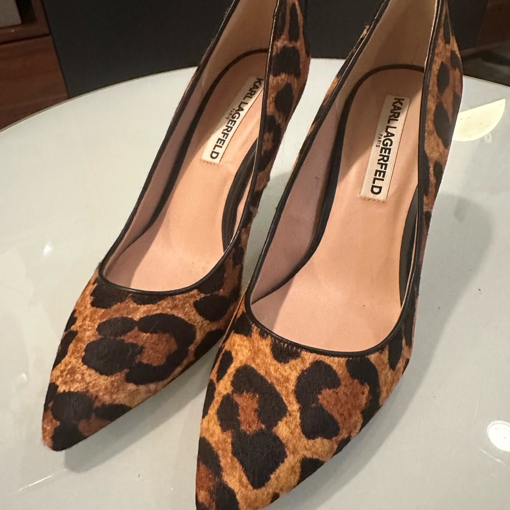 Karl Lagerfeld Leopard Print Women's Shoes